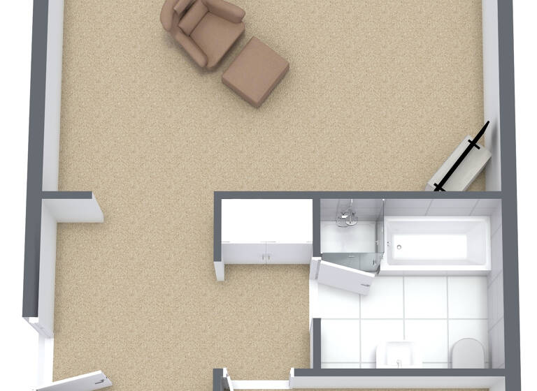 Wohnung zum Kauf 98.000 € 2 Zimmer 57 m² 3. Geschoss frei ab sofort Am Serrahnsbach 39 Sternberg 19406