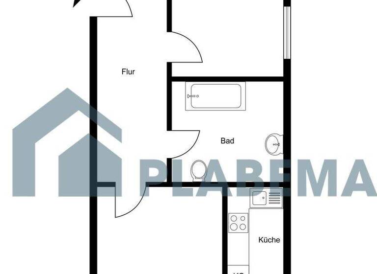 Wohnung zur Miete 473 € 2 Zimmer 35,2 m² EG frei ab sofort Blutstraße 15 Parchim 19370
