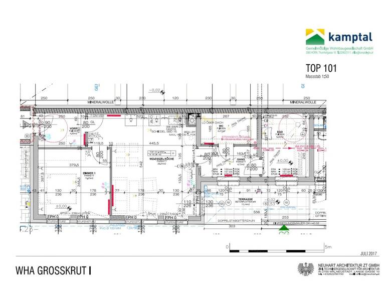 Wohnung zur Miete 676 € 2 Zimmer 61,4 m² EG Großkrut 2143