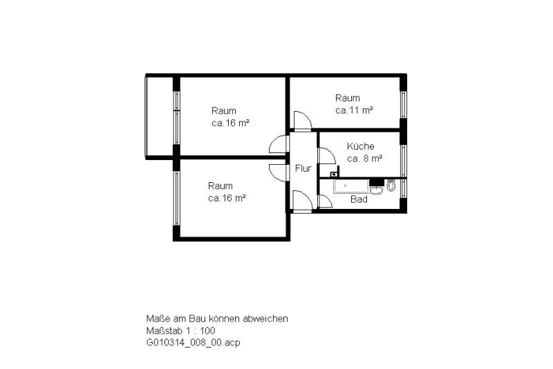 Wohnung zur Miete 359 € 3 Zimmer 59,7 m²<br/>Wohnfläche 4.<br/>Geschoss Kattowitzer Str. 27 Südstadt Halle (Saale) 06128