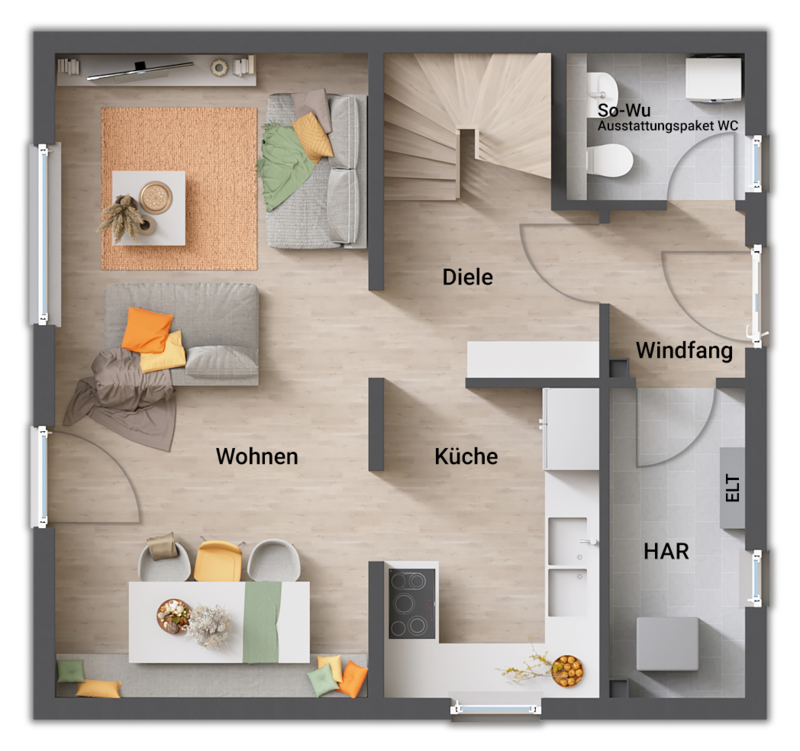 Einfamilienhaus zum Kauf provisionsfrei 292.590 € 4 Zimmer 106 m²<br/>Wohnfläche 644 m²<br/>Grundstück Auf der Schanze Ottbergen Schellerten 31174