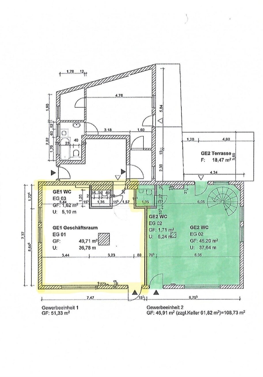 Büro-/Praxisfläche zur Miete provisionsfrei 462 € 51,3 m²<br/>Bürofläche ab 20 m²<br/>Teilbarkeit Karlsruher Straße 92 Gittersee Dresden 01189