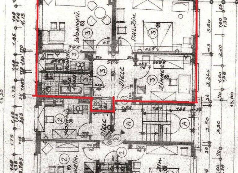 Wohnung zur Miete 3 Zimmer 70 m² 1. Geschoss Oberstraße 149 Langendreer Bochum 44892