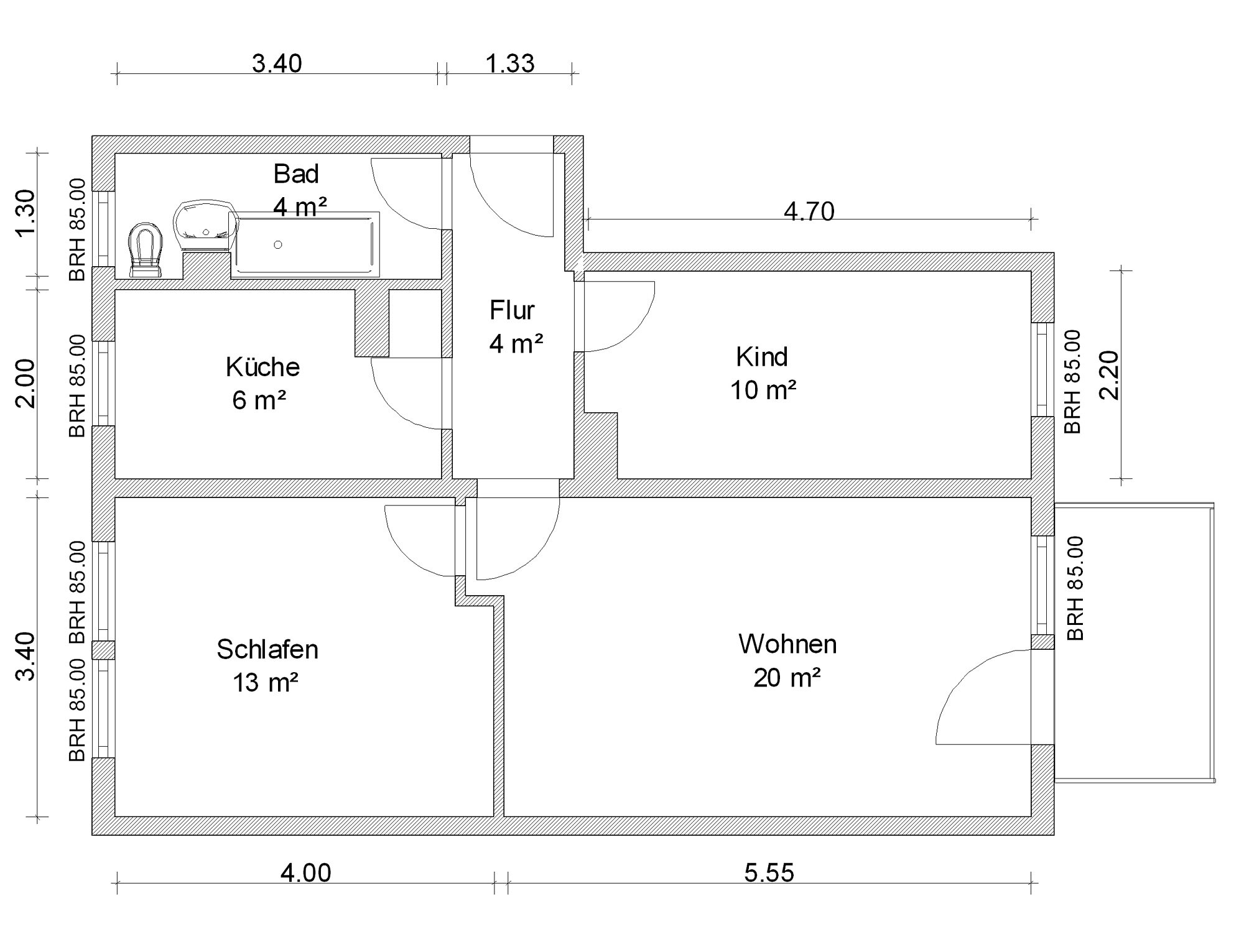 Wohnung zur Miete 413 € 3 Zimmer 59 m²<br/>Wohnfläche 2.<br/>Geschoss 28.02.2025<br/>Verfügbarkeit Eckersbacher Höhe 67 Eckersbach 271 Zwickau 08066