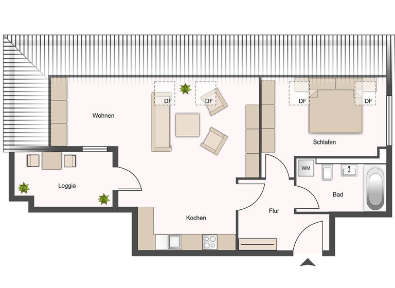 Wohnung zum Kauf 69.900 € 2 Zimmer 52 m² 4. Geschoss Zerbst 39261