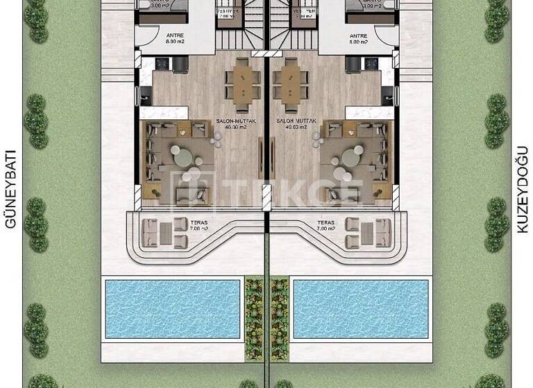 Doppelhaushälfte zum Kauf 420.000 € 5 Zimmer 179 m² 268 m² Grundstück Mersin 33730