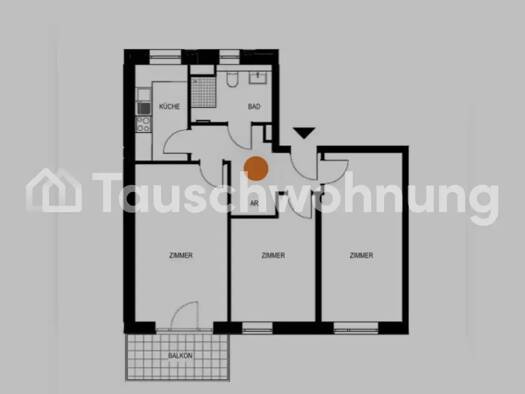 Wohnung zur Miete Tauschwohnung 480 € 3 Zimmer 72 m² Alsterdorf Hamburg 22303