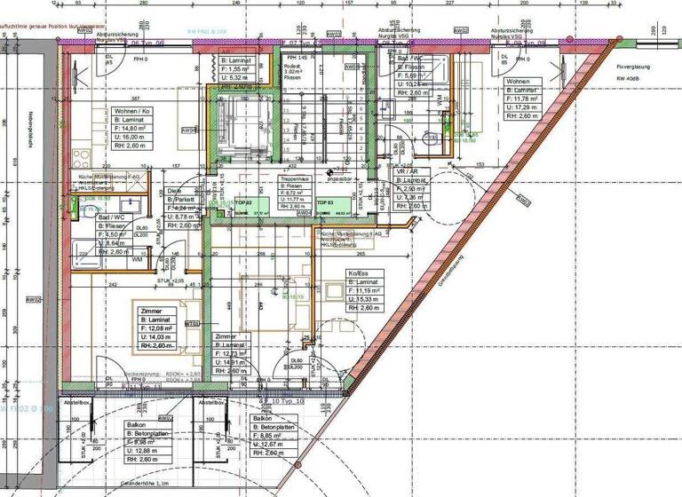 Wohnung zur Miete 387 € 2 Zimmer 44,4 m² 3. Geschoss frei ab 01.03.2026 Eggenberg Graz 8020