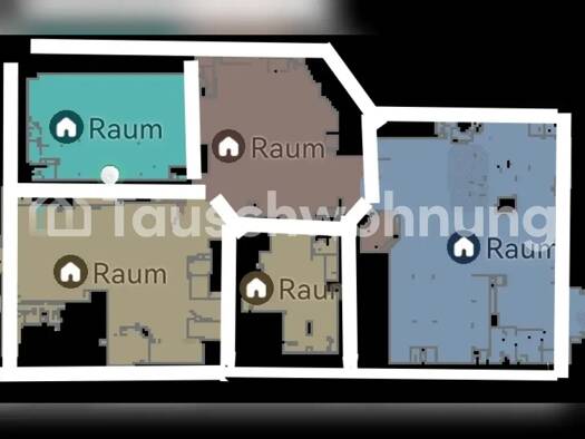 Wohnung zur Miete Tauschwohnung 400 € 2 Zimmer 57 m² 2. Geschoss Paulusviertel Halle (Saale) 06114