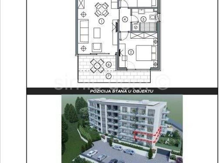 Wohnung zum Kauf 328.072 € 2 Zimmer 62 m² 1. Geschoss Makarska