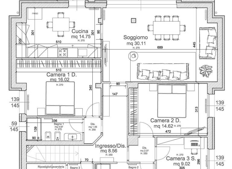 Wohnung zum Kauf 690.000 € 4 Zimmer 135 m² frei ab 15.06.2026 Piombino 57025