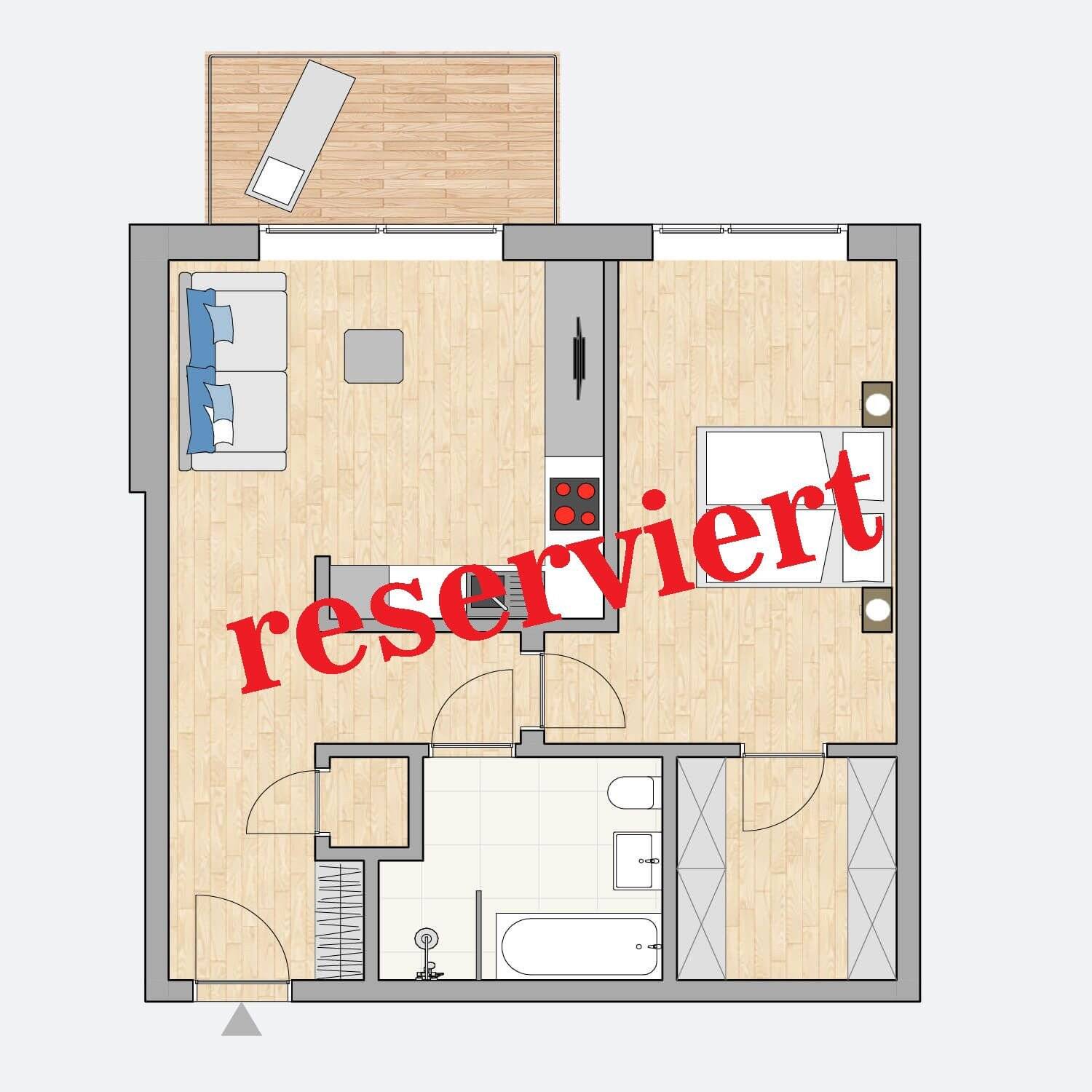 Wohnung zum Kauf provisionsfrei 349.664 € 2 Zimmer 62,4 m²<br/>Wohnfläche 2.<br/>Geschoss Flößaustraße 100 Südstadt Fürth 90763
