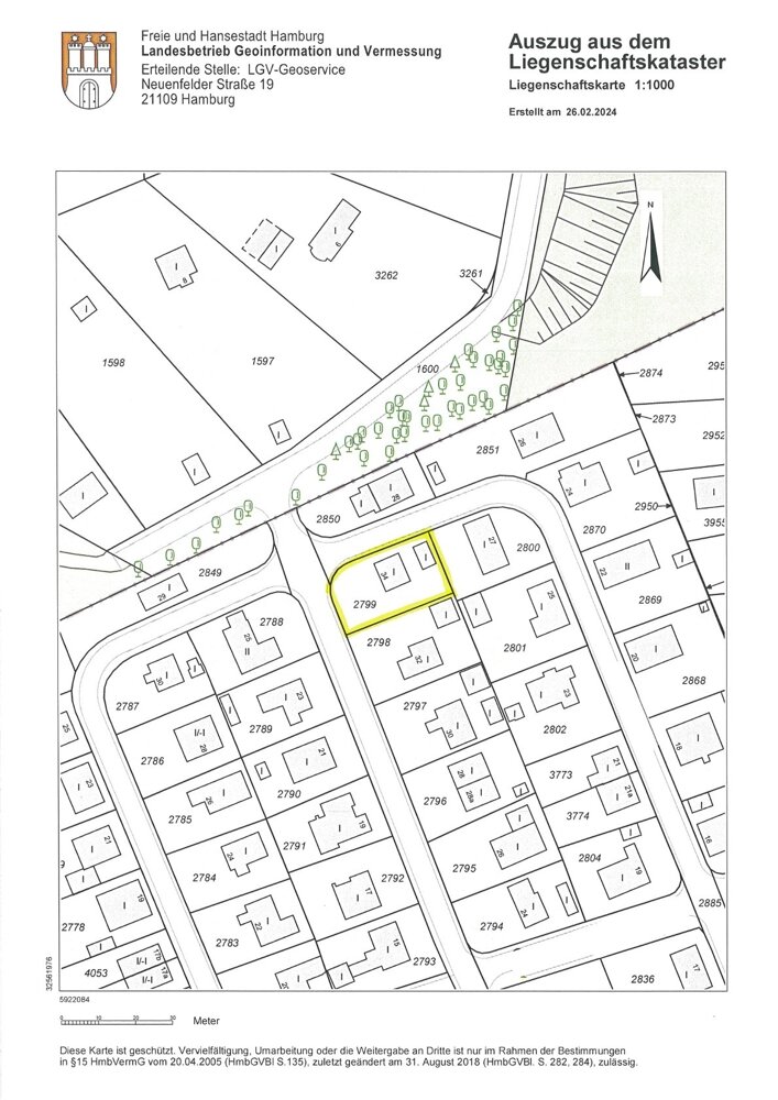 Grundstück zum Kauf 320.000 € 542 m²<br/>Grundstück Eißendorf Hamburg 21077