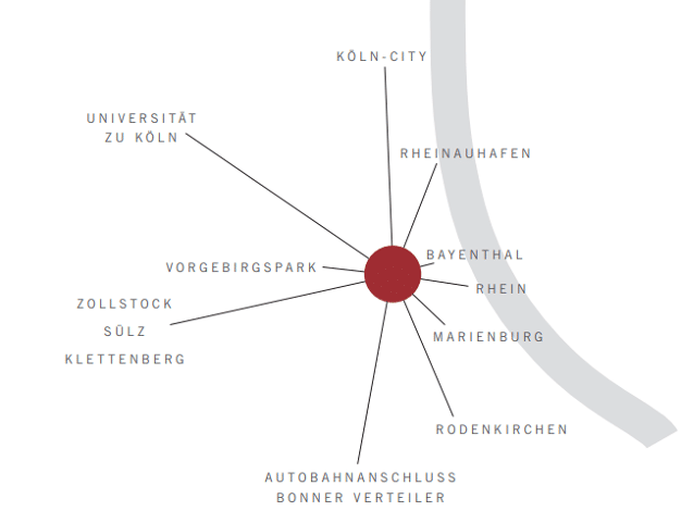 Tiefgaragenstellplatz zur Miete provisionsfrei 120 € Annastr. 3 Raderberg Rodenkirchen 50968