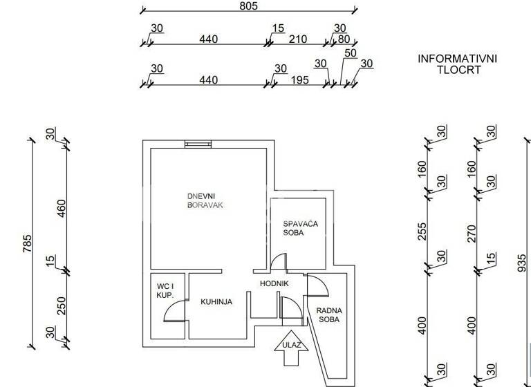 Studio zum Kauf 210.000 € 1 Zimmer 46 m² 2. Geschoss Skalinska Nova Ves - Gupceva zvijezda