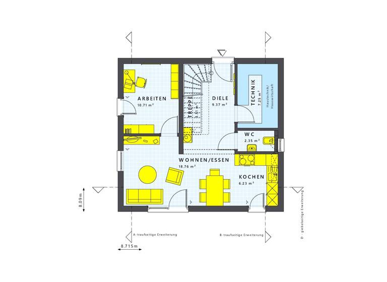 Einfamilienhaus zum Kauf provisionsfrei 663.295 € 5 Zimmer 115 m²<br/>Wohnfläche 400 m²<br/>Grundstück Schwaig Schwaig bei Nürnberg 90571