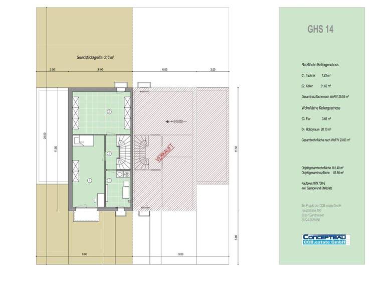 Doppelhaushälfte zum Kauf provisionsfrei 879.700 € 6 Zimmer 181 m² 216 m² Grundstück frei ab 31.12.2026 Gerhart-Hauptmann-Straße 14 a Walldorf 69190