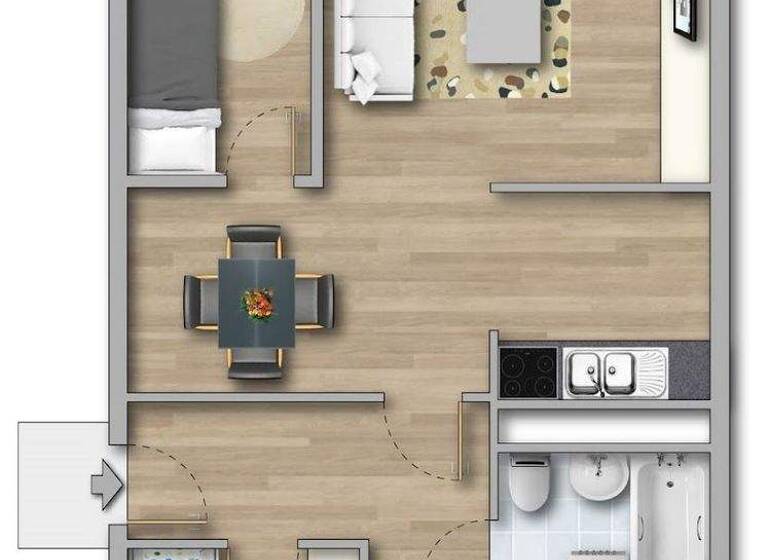 Wohnung zur Miete 360 € 4 Zimmer 69,6 m² 3. Geschoss Straße Usti nad Labem 225 Kappel Chemnitz 09119