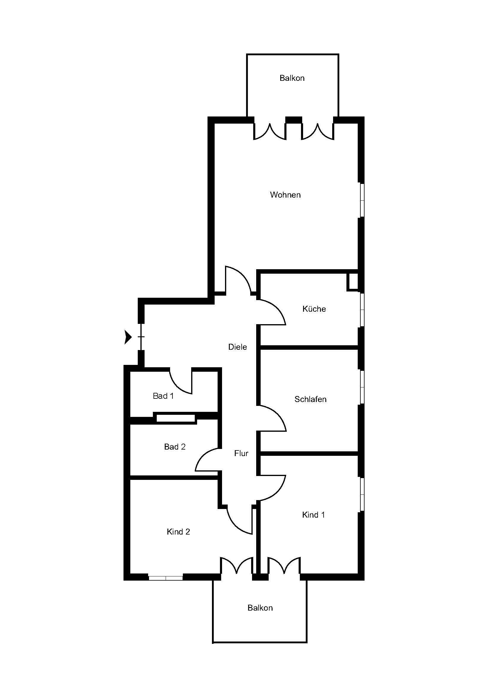 Wohnung zur Miete 2.146 € 4 Zimmer 98 m²<br/>Wohnfläche 2.<br/>Geschoss Industriebezirk München 80997