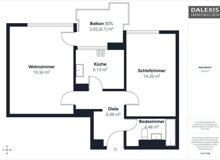 Wohnung zum Kauf 2 Zimmer 55 m² Ottobrunn 85521
