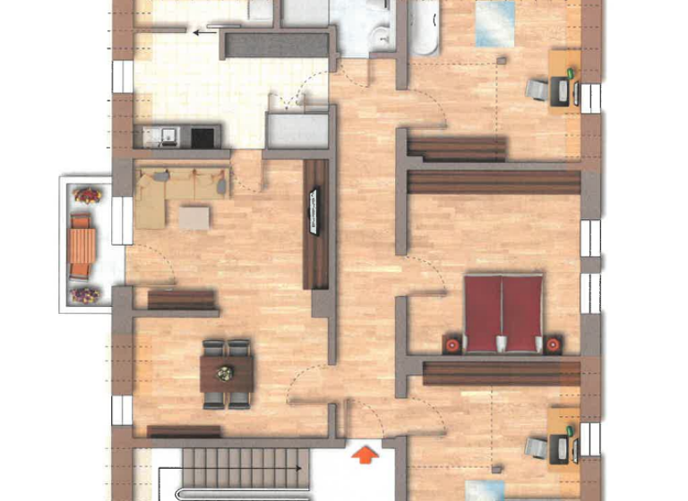 Wohnung zur Miete 920 € 4 Zimmer 110 m² 2. Geschoss frei ab 01.06.2026 Bad Kissingen 97688