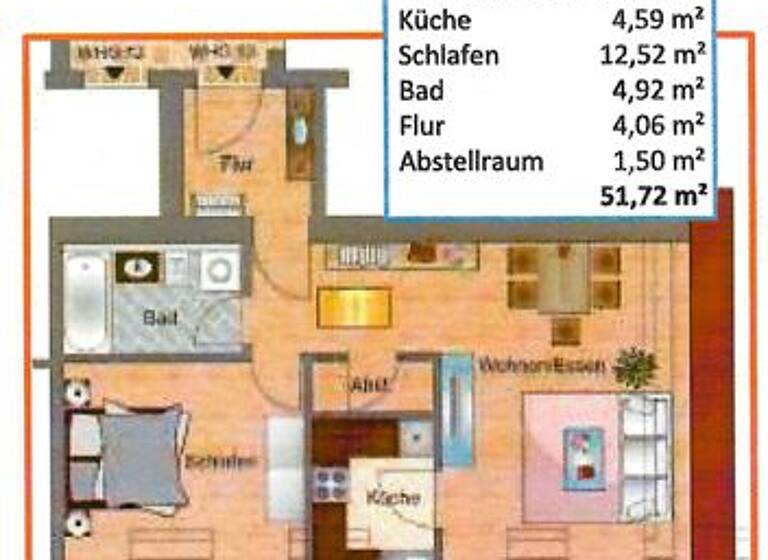 Wohnung zum Kauf 145.000 € 2 Zimmer 52 m²<br/>Wohnfläche Dachgeschoss<br/>Geschoss Friedrichstadt Dresden 01159