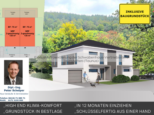 Doppelhaushälfte zum Kauf provisionsfrei 500.000 € 5 Zimmer 125 m² 340 m² Grundstück Arnoldshain Schmitten 61389