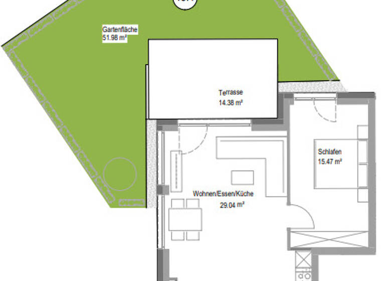 Wohnung zur Miete - Erstbezug 939 € 2 Zimmer 56,6 m² frei ab 01.05.2026 Oedheim 74229
