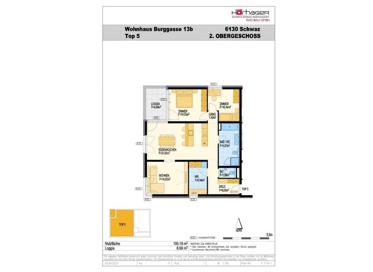 Studio zum Kauf provisionsfrei 730.845 € 3,5 Zimmer 100,2 m² 2. Geschoss Burggasse 13 Schwaz 6130