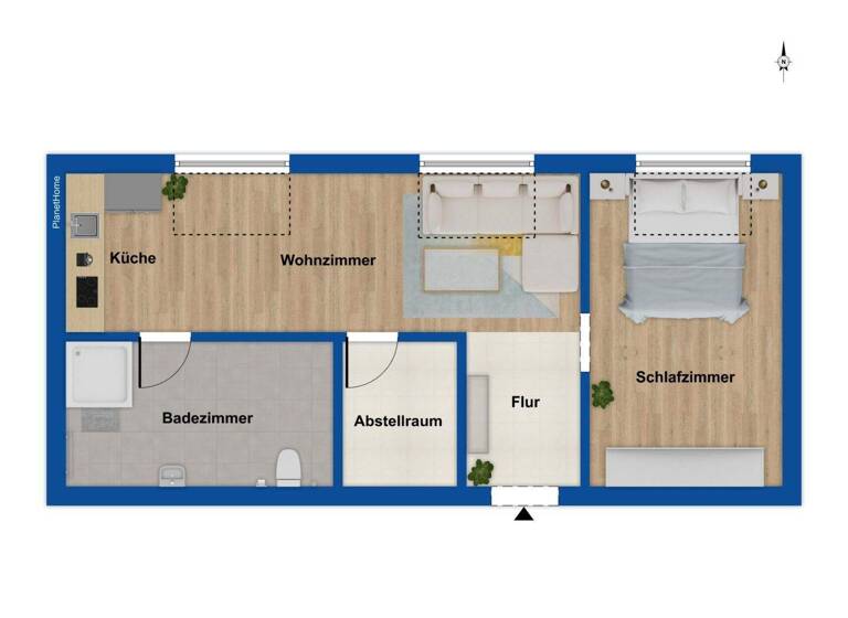Wohnung zum Kauf 98.000 € 2 Zimmer 40 m² Schotthock Rheine 48429