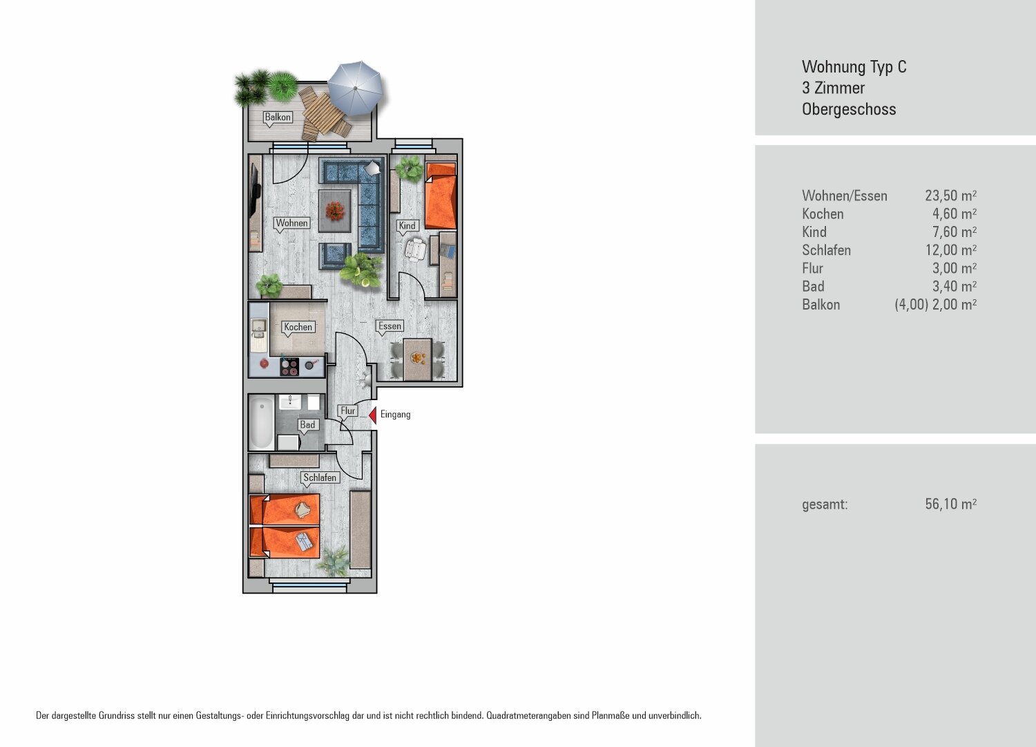 Wohnung zur Miete 330 € 3 Zimmer 56,1 m²<br/>Wohnfläche 3.<br/>Geschoss ab sofort<br/>Verfügbarkeit Wenzel-Verner-Str. 55 Helbersdorf 612 Chemnitz 09120