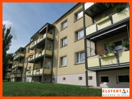 Wohnung zur Miete 440 € 3 Zimmer 60 m² 2. Geschoss frei ab 01.10.2025 A.-S.-Makarenko-Str. 1 Bieblach Gera 07546