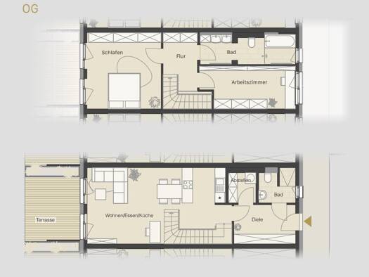Maisonette zur Miete - Erstbezug 1.310 € 3 Zimmer 97 m² EG frei ab sofort Leopoldstraße 65 Coburg 96450