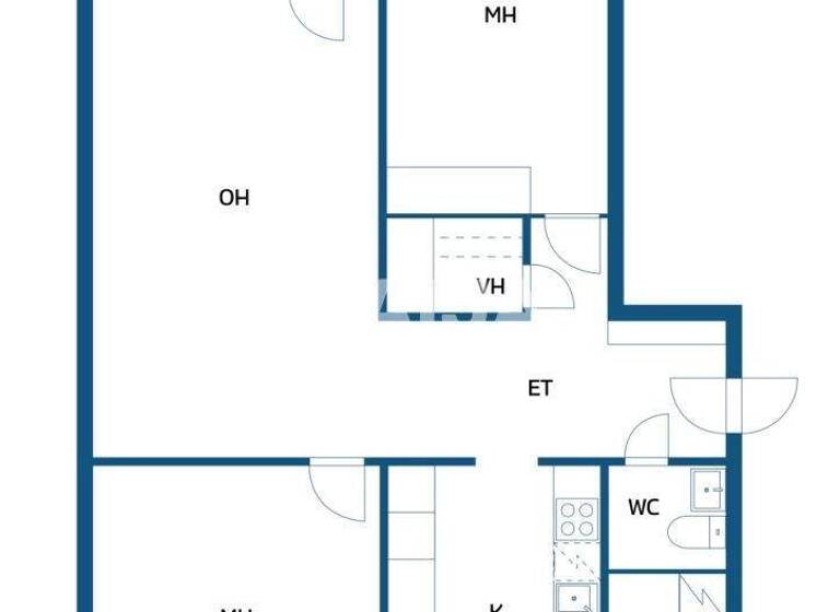 Studio zum Kauf 62.000 € 3 Zimmer 84 m² 1. Geschoss Sointulantie 5 Valkeakoski 37600