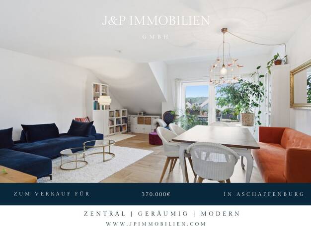 Wohnung zum Kauf 370.000 € 2 Zimmer 76,7 m² 3. Geschoss Damm Aschaffenburg 63741