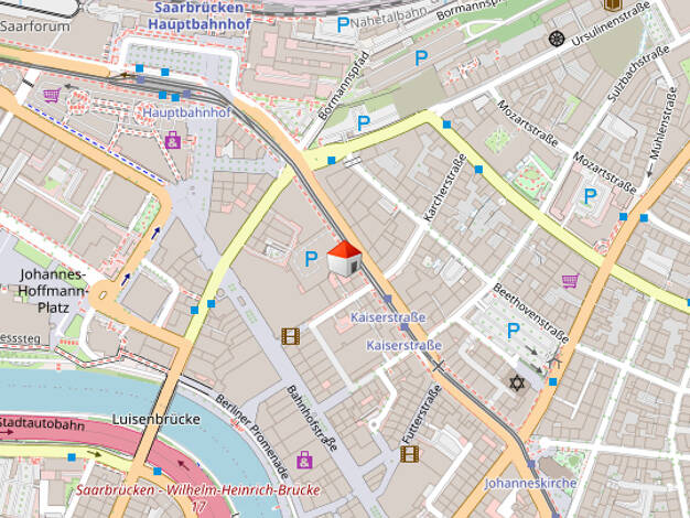 Verkaufsfläche zur Miete 1.800 € 1 Zimmer 57 m² Verkaufsfläche Kaiserstraße 28a St Johann Saarbrücken 66111
