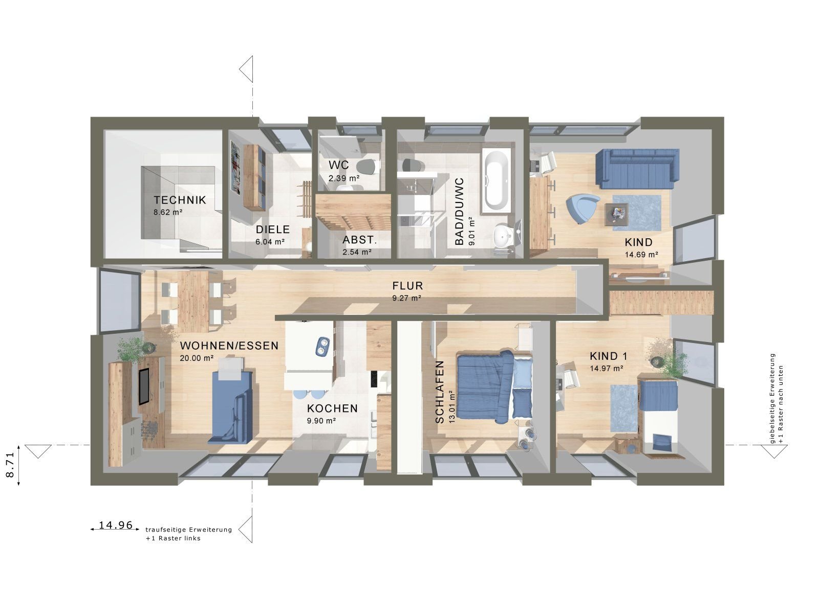 Bungalow zum Kauf 385.650 € 4 Zimmer 110,5 m²<br/>Wohnfläche 490 m²<br/>Grundstück Rüdersdorf Rüdersdorf bei Berlin 15562