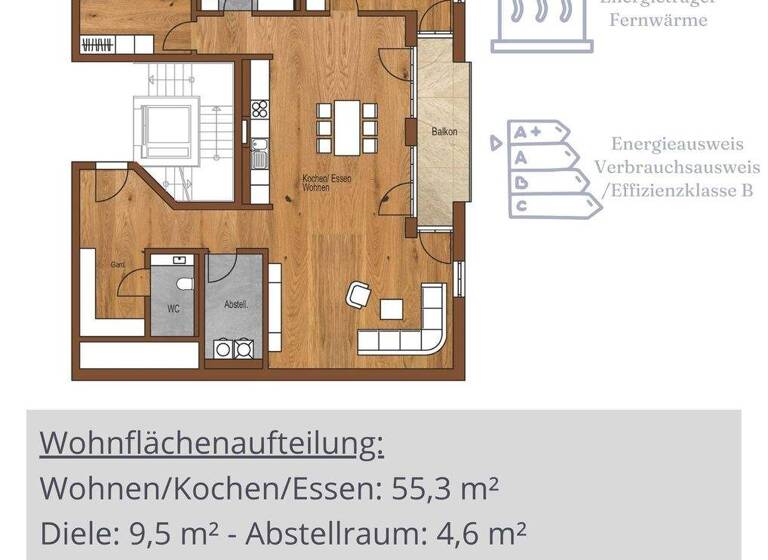 Wohnung zum Kauf provisionsfrei 761.250 € 3 Zimmer 114,6 m² Marktplatz 10 Grabenstätt 83355