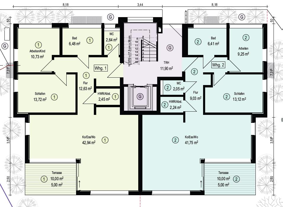 Wohnung zum Kauf provisionsfrei 382.713 € 2 Zimmer 72,2 m²<br/>Wohnfläche Dietmannsried Dietmannsried 87463