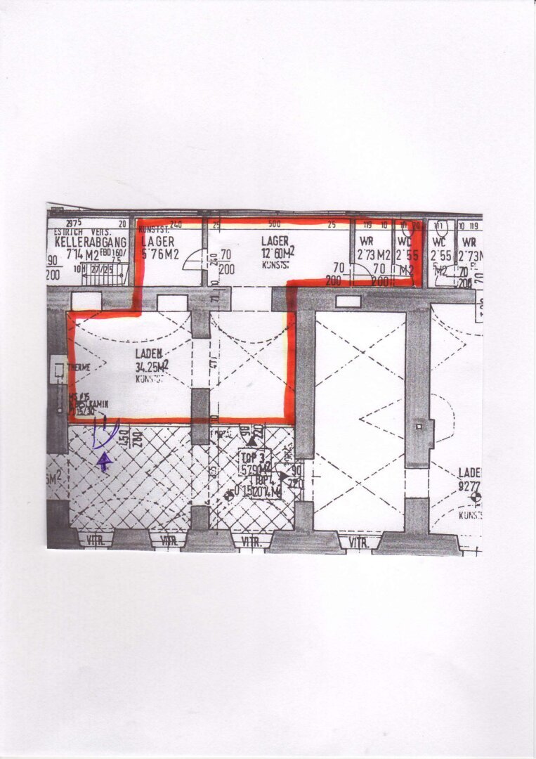 Laden zur Miete 760 € 2 Zimmer Esslinger Hauptstraße 81-87 Wien 1220