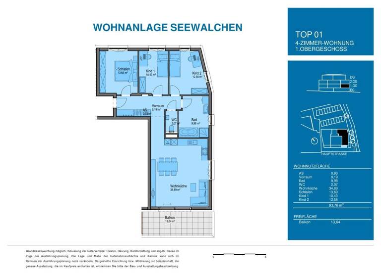 Wohnung zum Kauf - Erstbezug 555.000 € 4 Zimmer 93,8 m² Seewalchen am Attersee 4863