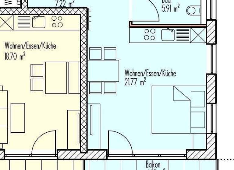 Studio zum Kauf - Erstbezug 172.800 € 1 Zimmer 39,3 m² 2. Geschoss Wolffstraße 14 Rothenburg Rothenburg ob der Tauber 91541