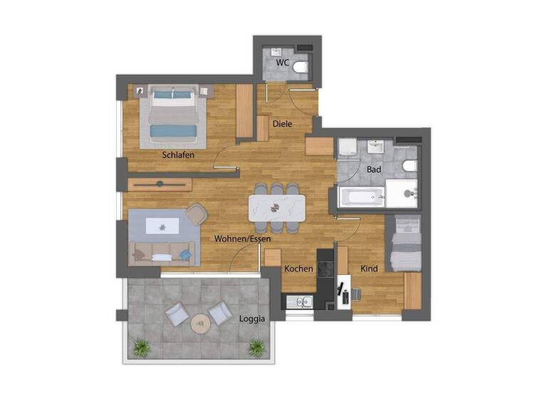 Wohnung zum Kauf provisionsfrei 440.000 € 3 Zimmer 72 m² frei ab 31.03.2026 Tettnang 88069