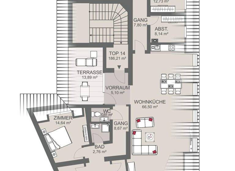 Wohnung zum Kauf 1.490.000 € 5 Zimmer 186 m² Wien 1180