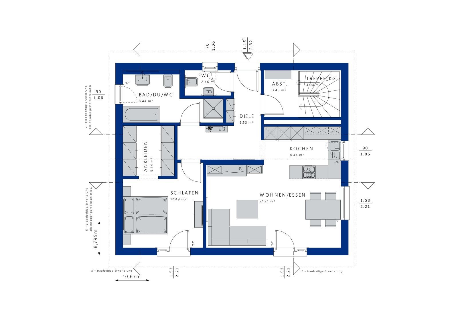 Bungalow zum Kauf 422.246 € 3,5 Zimmer 78 m²<br/>Wohnfläche 952 m²<br/>Grundstück Lauterbach 78730