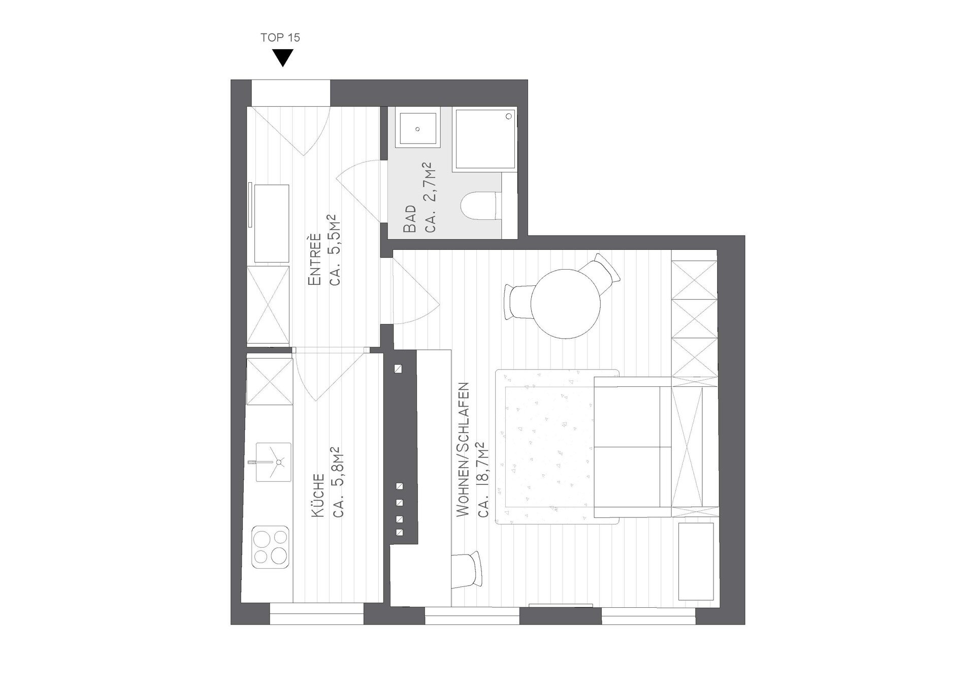 Wohnung zum Kauf 499.000 € 1 Zimmer 33,9 m²<br/>Wohnfläche 4.<br/>Geschoss Wien 1010