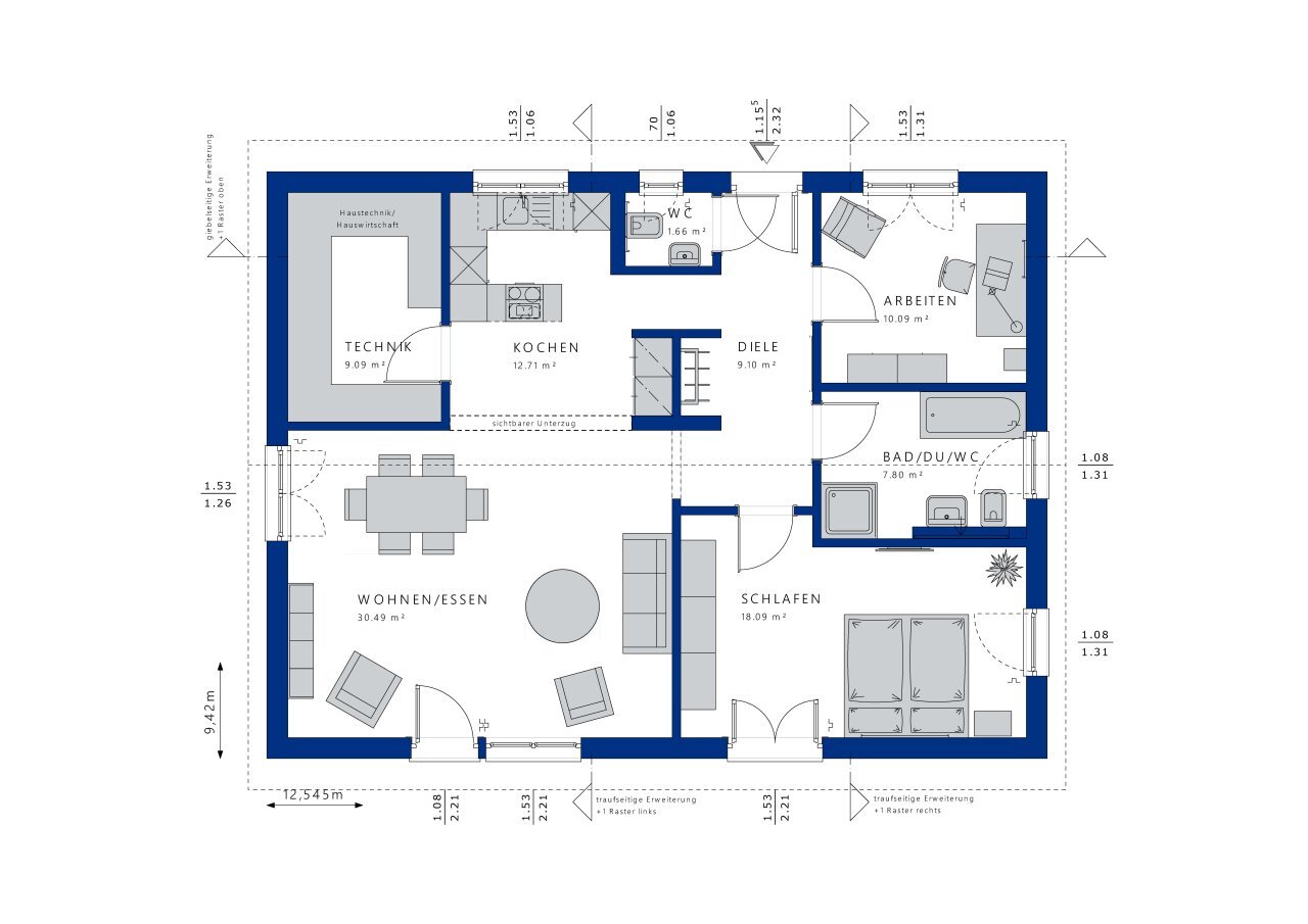 Haus zum Kauf 535.320 € 3 Zimmer 100 m²<br/>Wohnfläche 710 m²<br/>Grundstück Leutershausen Leutershausen 91578