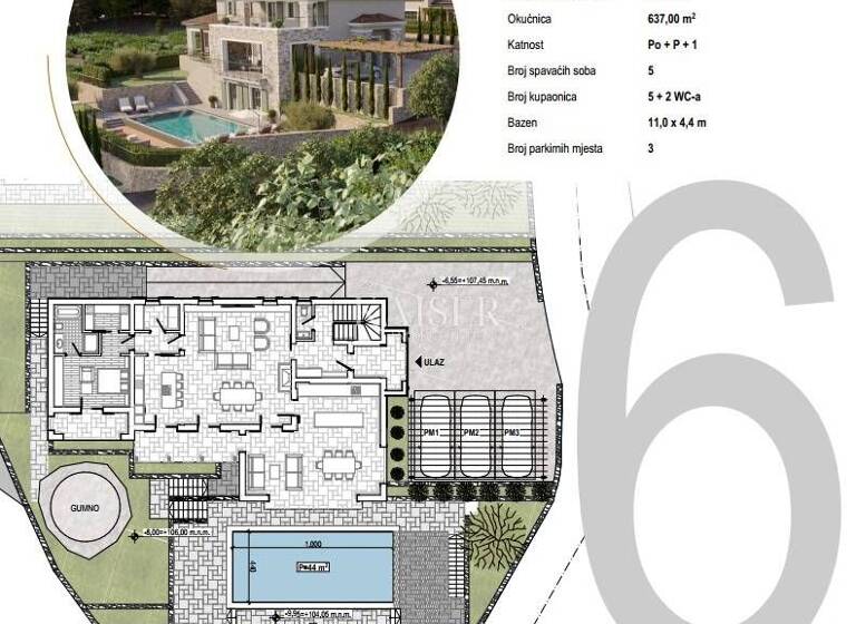 Haus zum Kauf 8 Zimmer 468 m² Polje, Dobrinj Dobrinj