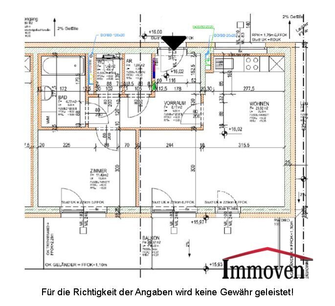 Wohnung zur Miete 555 € 2 Zimmer 53,4 m²<br/>Wohnfläche 5.<br/>Geschoss Brauquartier Puntigam Graz 8055