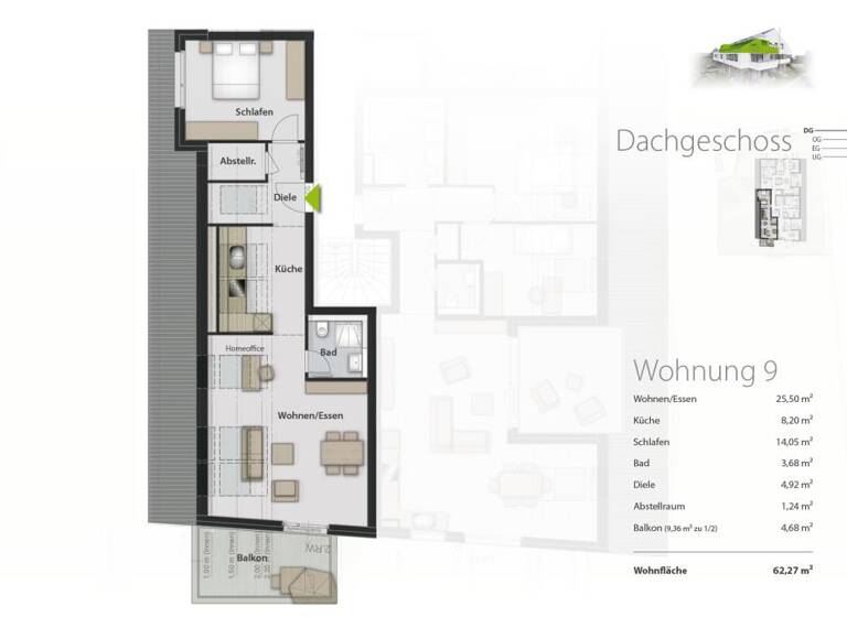 Wohnung zum Kauf provisionsfrei 525.000 € 2 Zimmer 62 m²<br/>Wohnfläche Vaihingen Stuttgart 70563